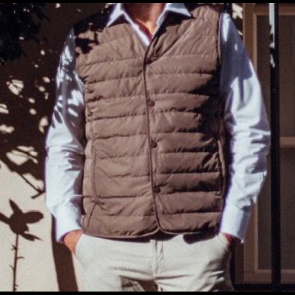 NWT brown puffer vest